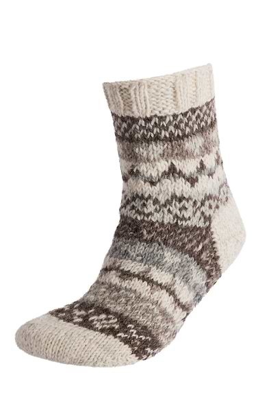 Ladies Classic Fairisle Sofa Socks
