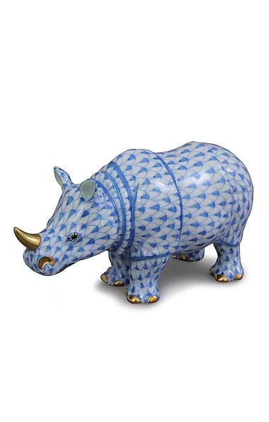Herend Standing Rhino