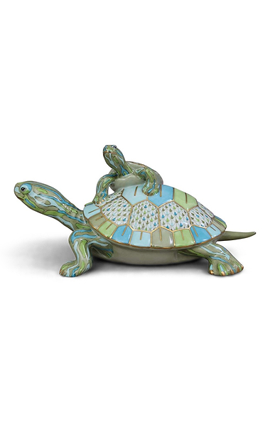 Herend Pair Of Turtles