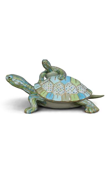 Herend Pair Of Turtles