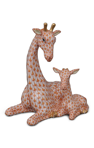 Herend Mother & Baby Giraffe