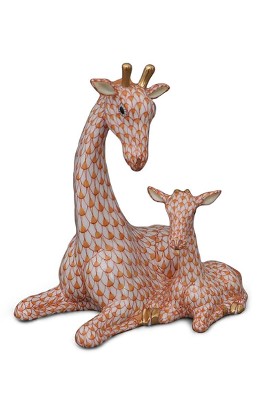 Herend Mother & Baby Giraffe