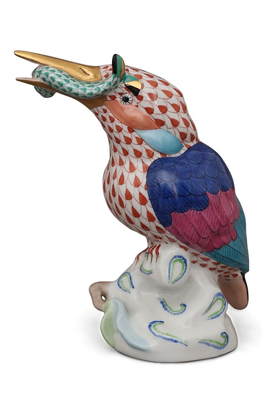 Herend Kingfisher & Fish