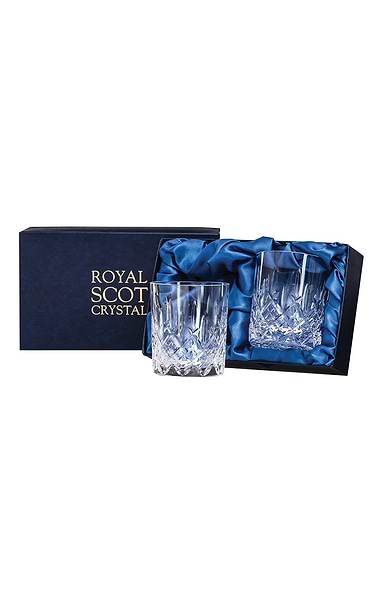 Royal Scot Crystal London Two Large Tumblers