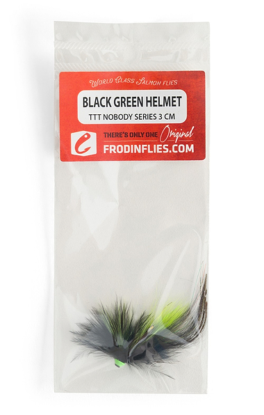 Black Green Helmet TTT Nobody Fly