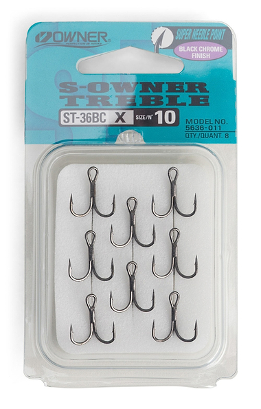 S-Owner Treble Fishing Hooks