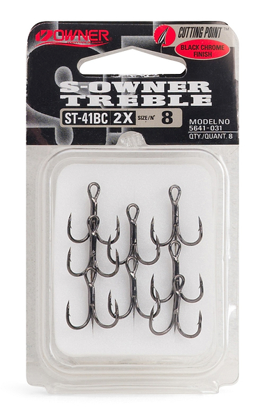 S-Owner Treble Fishing Hooks