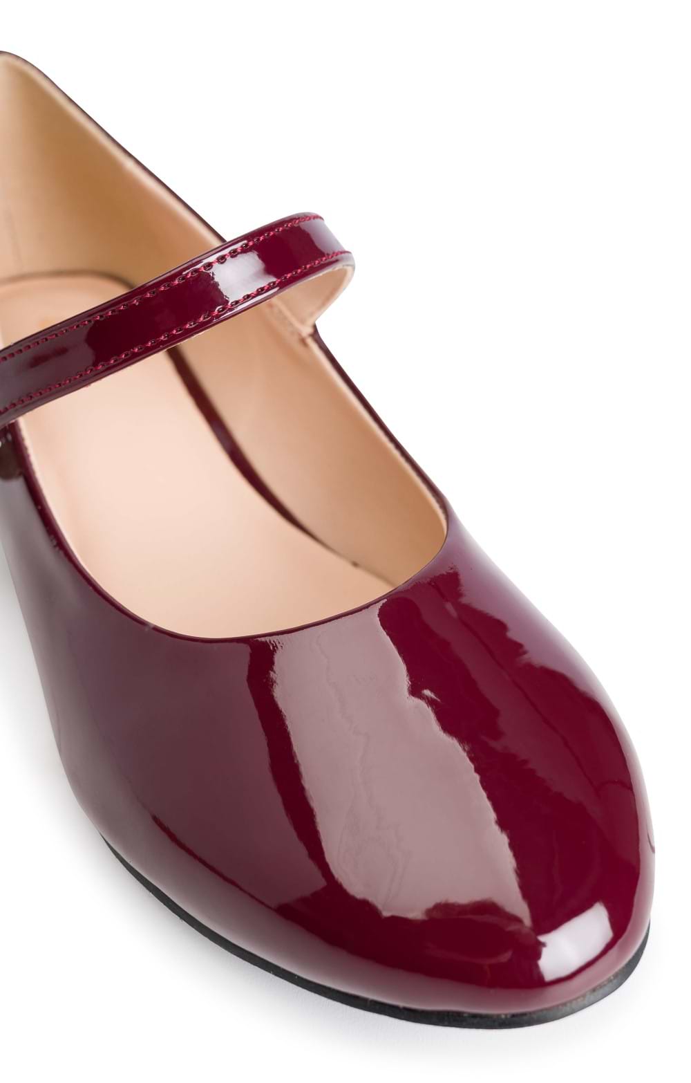 Ladies Mary Jane Patent Pumps, Red - House of Bruar