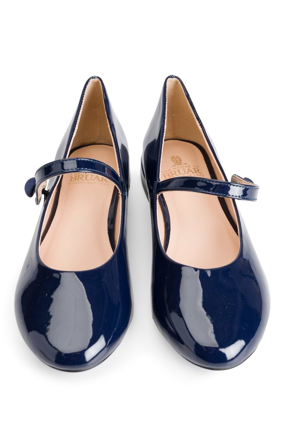 TinaCus Women's Pointed Toe Pumps - Genuine/Patent Leather, Mid Heel, Buckle Strap