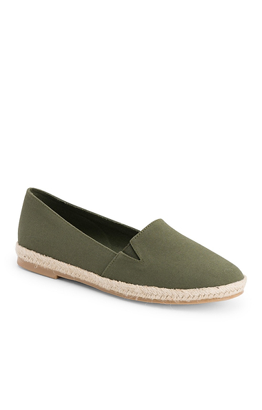 Ladies Canvas Flat Slip On Espadrille
