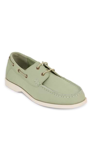 Ladies Leather Boat Shoes