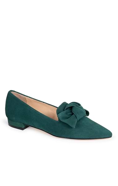 Ladies Suede Bow Slipper
