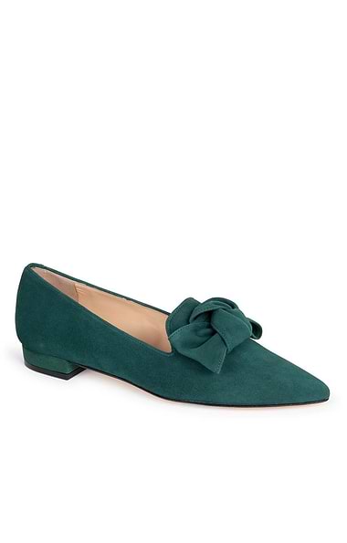 Ladies Suede Bow Slipper