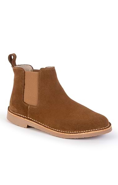 Ladies Suede Chelsea Boot
