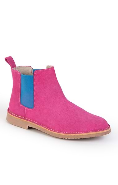 Ladies Suede Chelsea Boot
