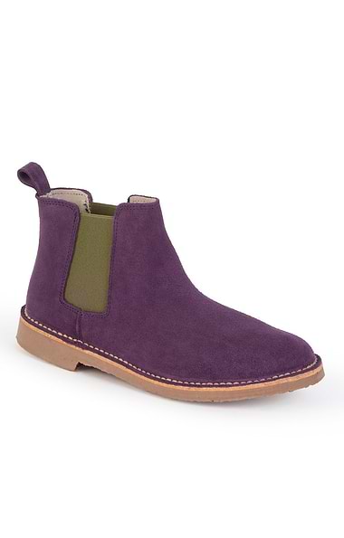 Ladies Suede Chelsea Boot