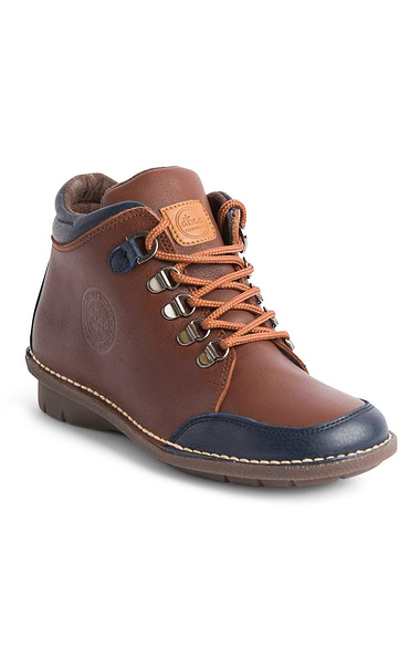 Ladies Two Tone Leather Boot