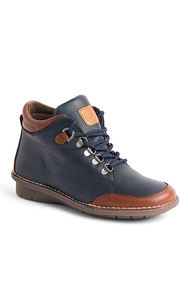 Ladies Two Tone Leather Boot