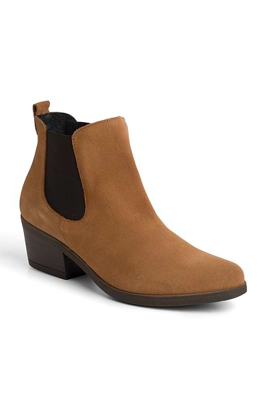 Ladies Suede Ankle Boot