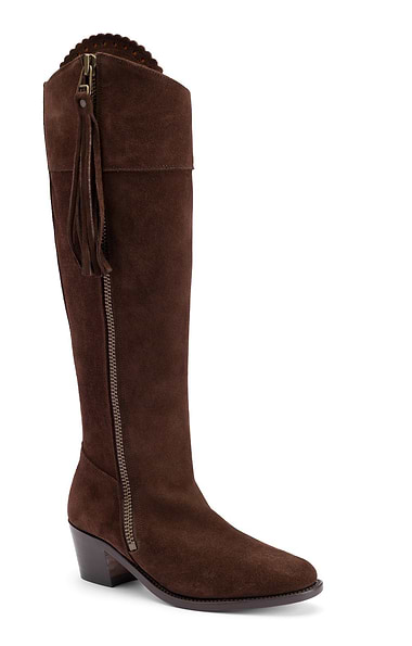 Ladies Suede Riding Boots