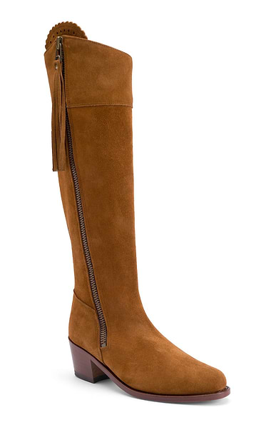 Ladies Suede Riding Boots
