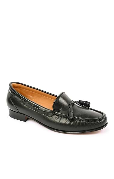 Ladies Soft Leather Tassel Moccasins