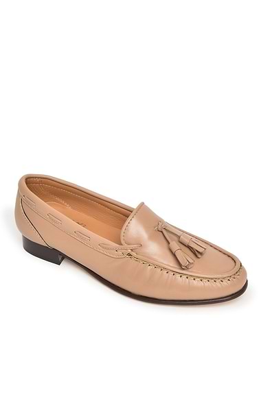 Ladies Soft Leather Tassel Moccasins