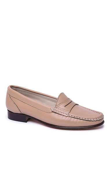 Ladies Soft Leather Penny Moccasin
