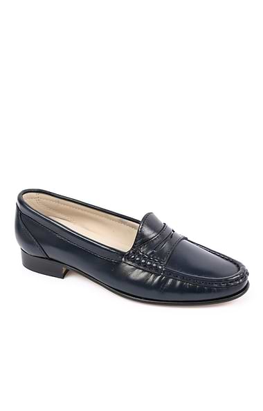 Ladies Soft Leather Penny Moccasin