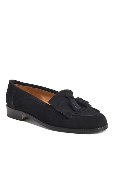 Ladies Suede Tassel Loafer