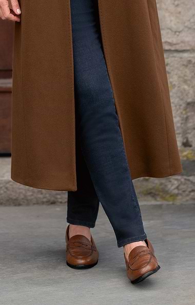 Ladies Leather Penny Loafer