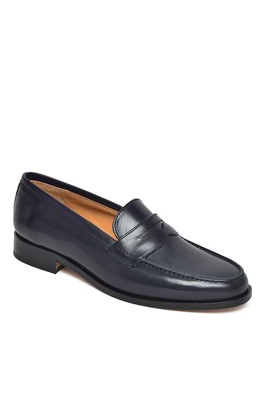 Ladies Leather Penny Loafer