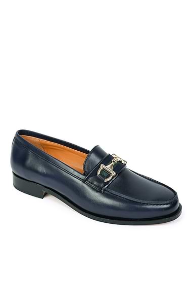 Ladies Leather Snaffle Loafer with Tape