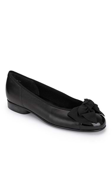 Ladies GaborPatent Toe Bow Pump