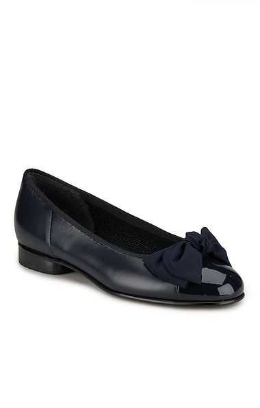 Ladies GaborPatent Toe Bow Pump