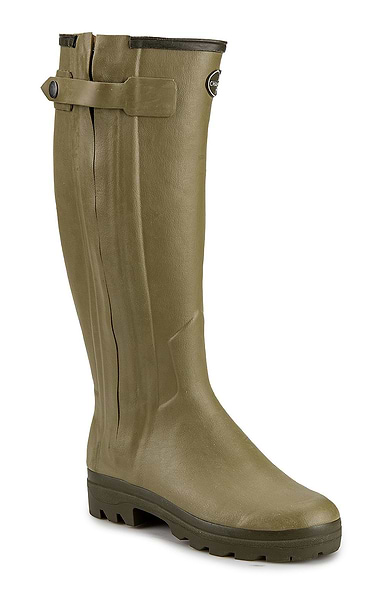 Ladies Le Chameau Chasseur Leather Lined Full Zip Welly