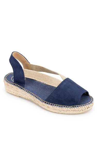 Ladies Toni Pons Suede Open Toe Espadrille