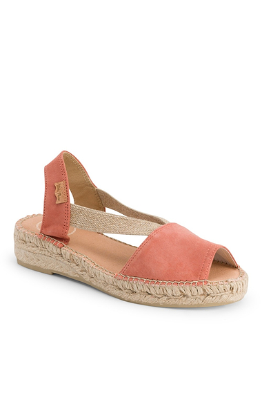 Ladies Toni Pons Suede Open Toe Espadrille
