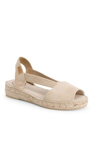 Ladies Toni Pons Suede Open Toe Espadrille