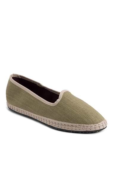 Ladies Flabelus Linen Slippers