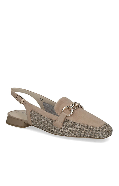 Ladies Caprice Basket Weave Slingback Sandal