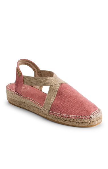 Ladies Toni Pons Cross Strap Flat Espadrille