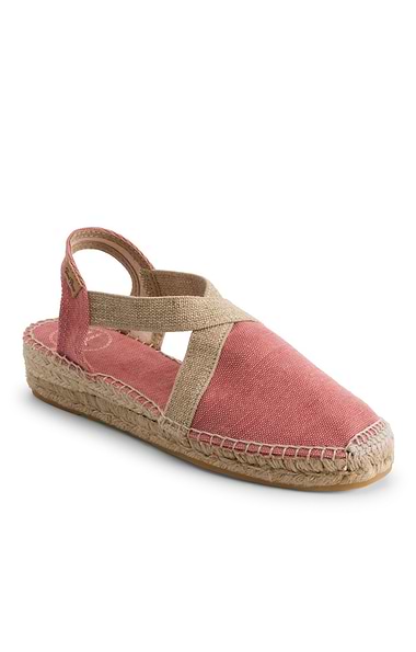 Ladies Toni Pons Cross Strap Flat Espadrille