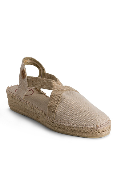 Ladies Toni Pons Cross Strap Flat Espadrille