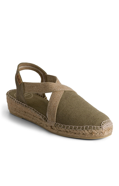 Ladies Toni Pons Cross Strap Flat Espadrille