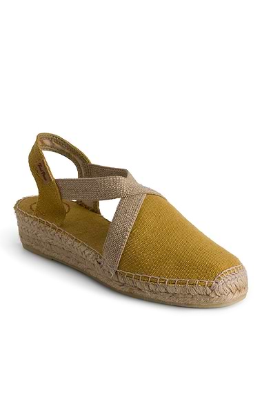 Ladies Toni Pons Cross Strap Flat Espadrille
