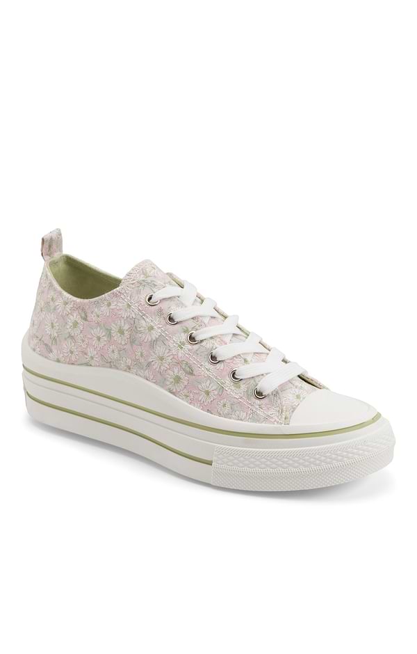 Ladies Floral Print Trainer