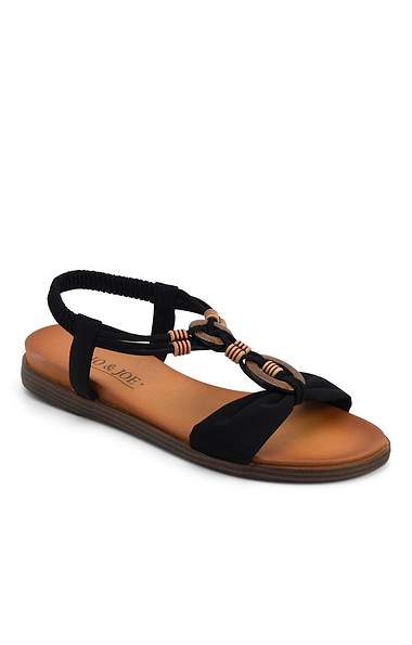 Ladies Elastic Back Gladiator Sandals