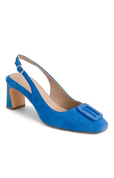 Ladies Rochelle Suede Slingback Shoes
