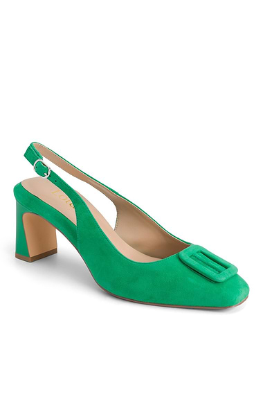 Ladies Rochelle Suede Slingback Shoes
